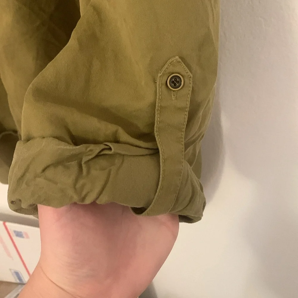 Green Button Down - Picture 2 of 3